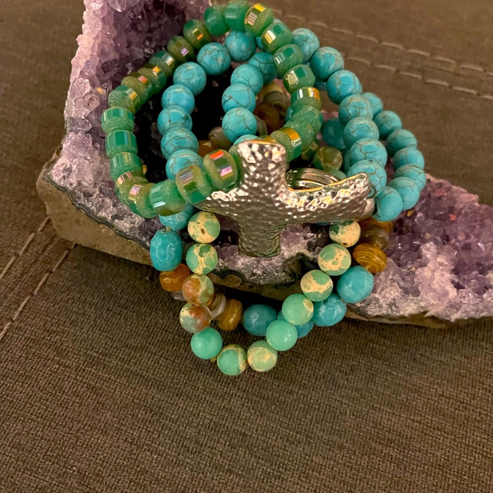 Bundle turquoise bracelets